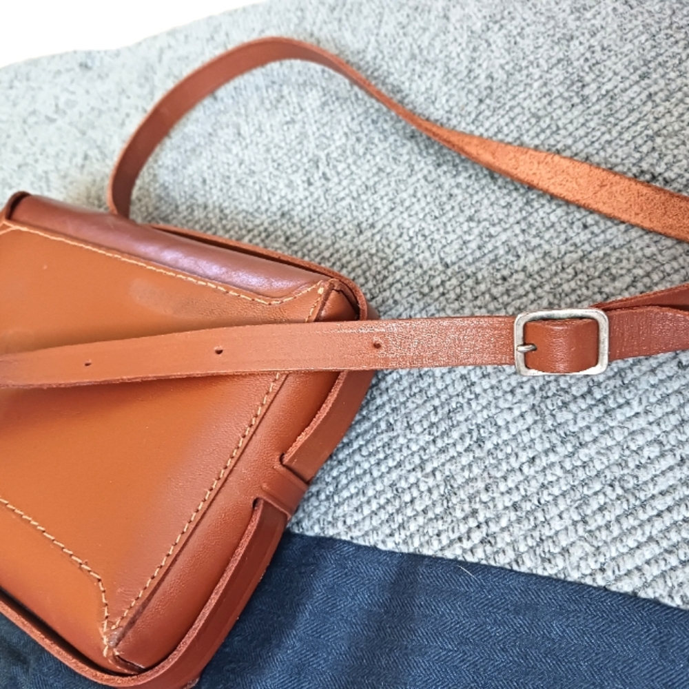 Vintage Kodak Brown Genuine Leather Camera Bag - Picture 6 of 11